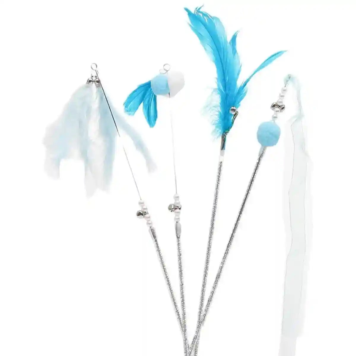 Pet Supplies Cat Toy Cat Tease Stick Self-playing Bell Fairy Stick