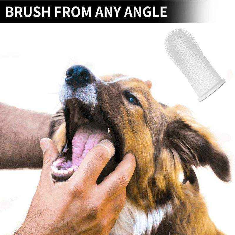 Easy-to-Use Finger Toothbrush for Dogs – Gentle Silicone Pet Dental Care