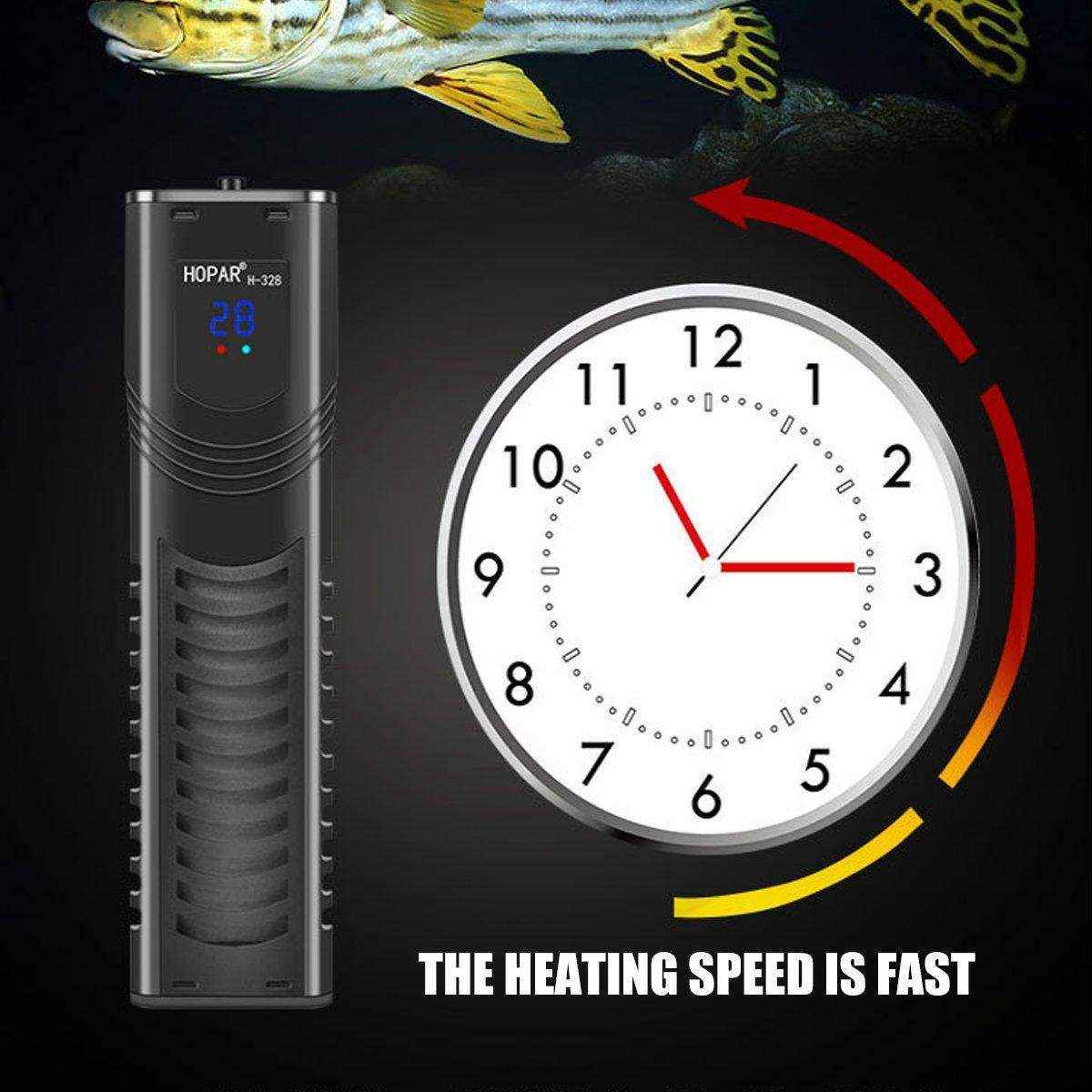 Submersible Aquarium Heater Rod Intelligent Temperature Control with LED Display