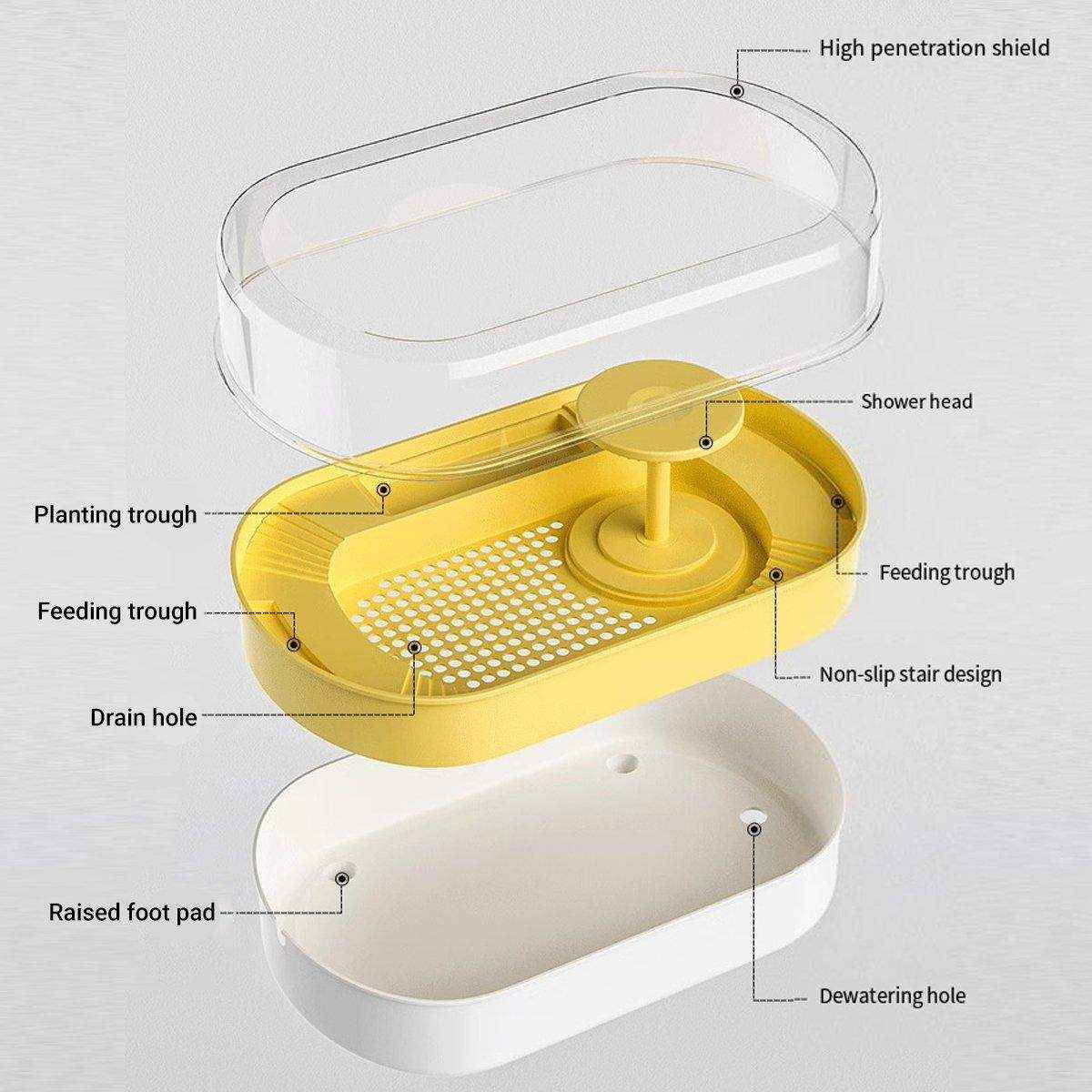 Turtle Special Feeding Tank Sunset Small Ecological Tank Feeding Box Landscape Filter