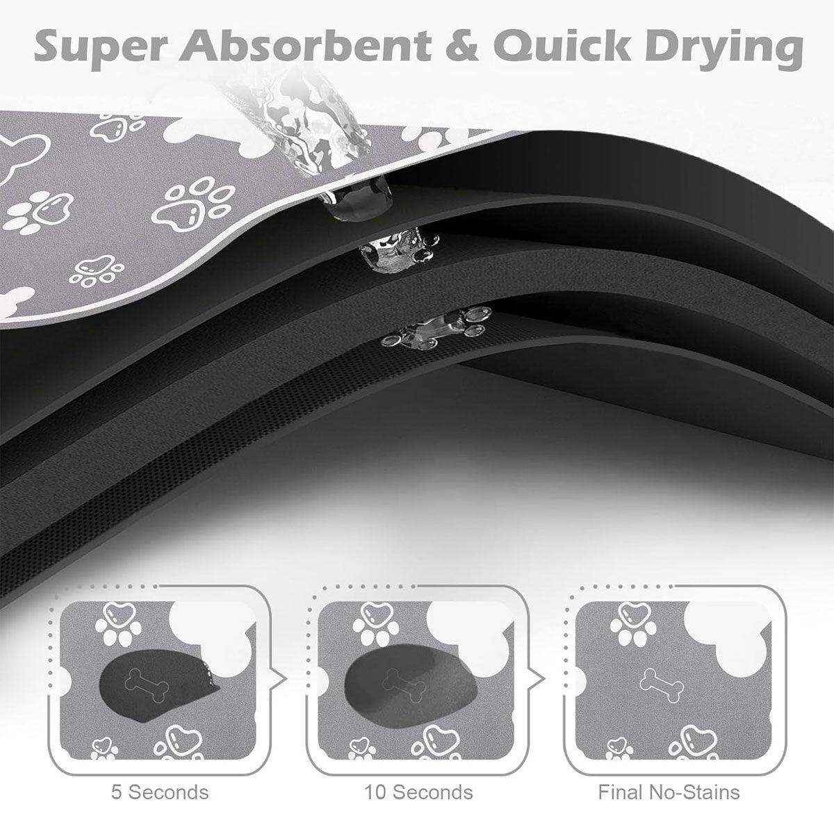 Non-slip Diatom Mud Pet Feeding Mat Absorbent & Dirt-Resistant Dog Placemat