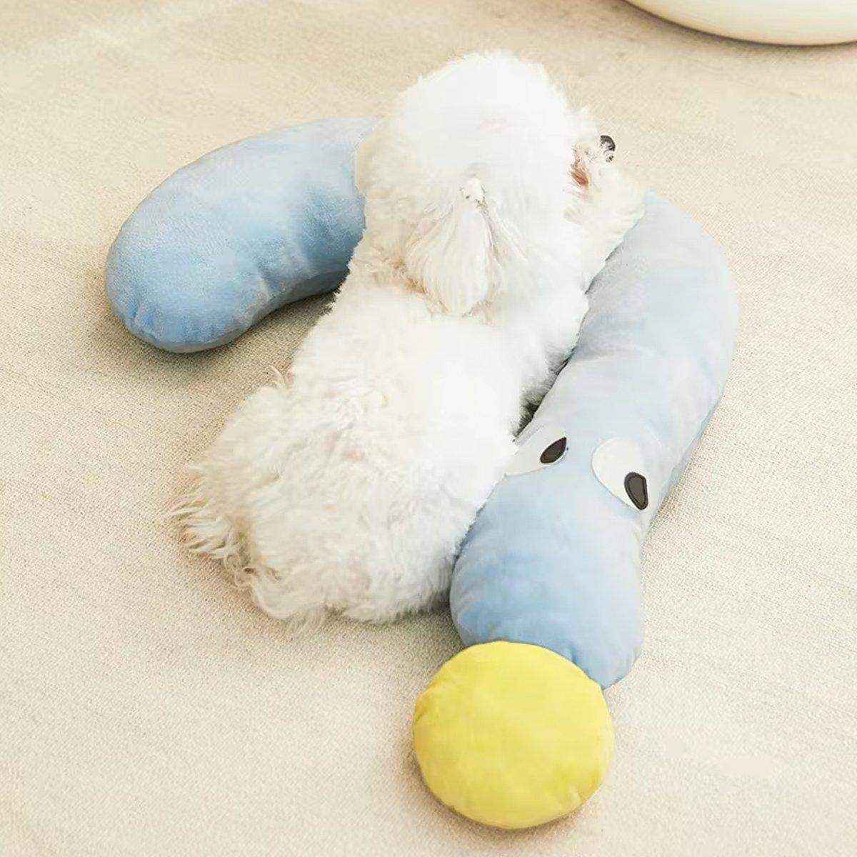 Pet Pillow Dog Cat Sleeping Moon Pillow Small Dog Plush Pillow