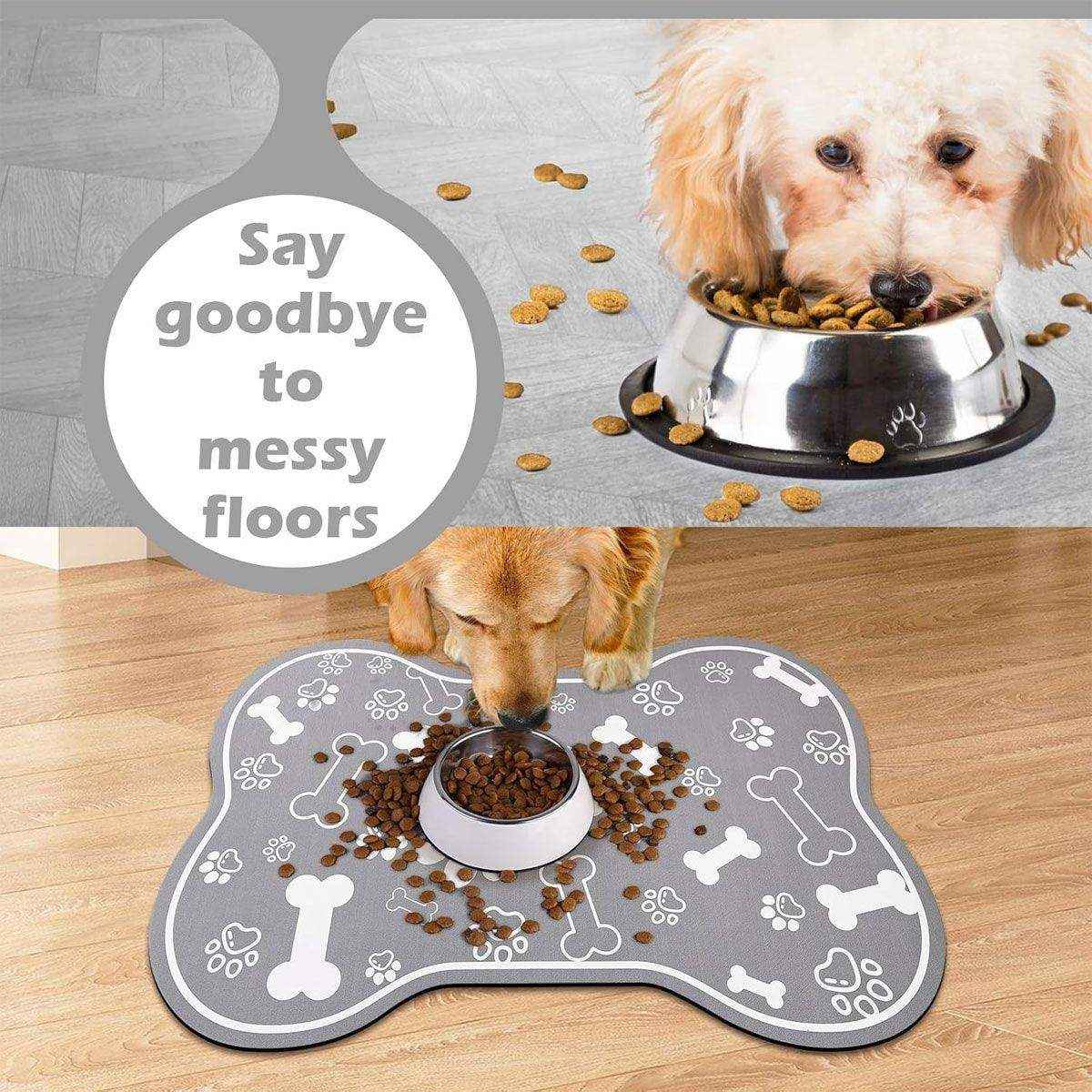 Non-slip Diatom Mud Pet Feeding Mat Absorbent & Dirt-Resistant Dog Placemat