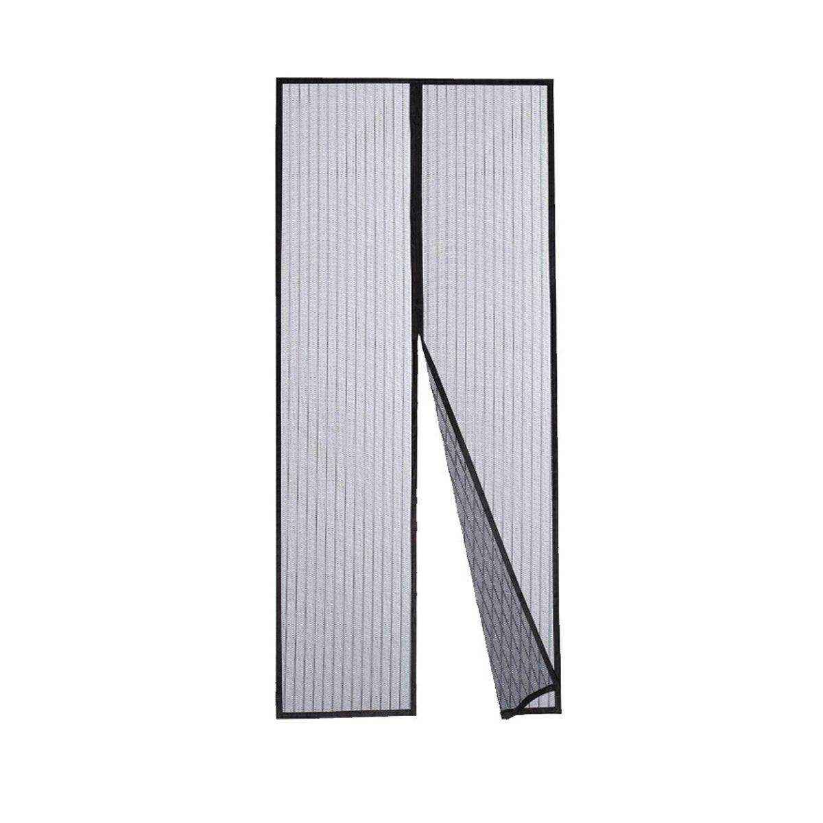 Striped Magnetic Screen Pet Door Curtain Anti Mosquito Mesh Door