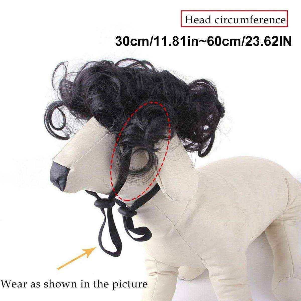 Stylish Funny Pet Wig With Bangs Fun and Comfortable