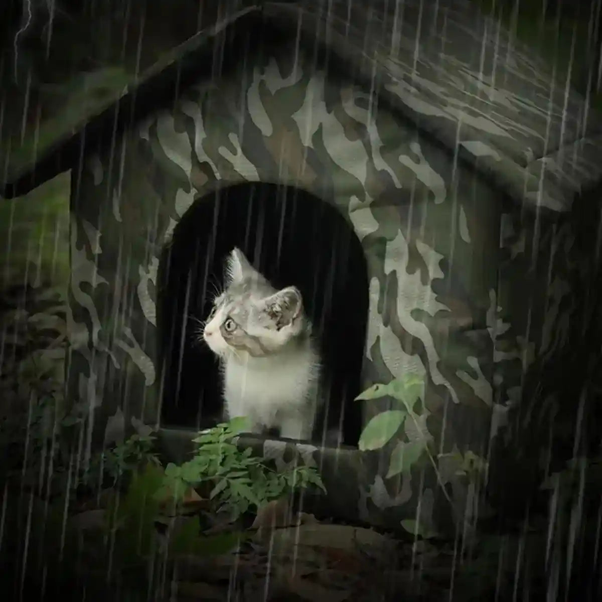 Outdoor Waterproof Pet House Durable Camouflage Shelter
