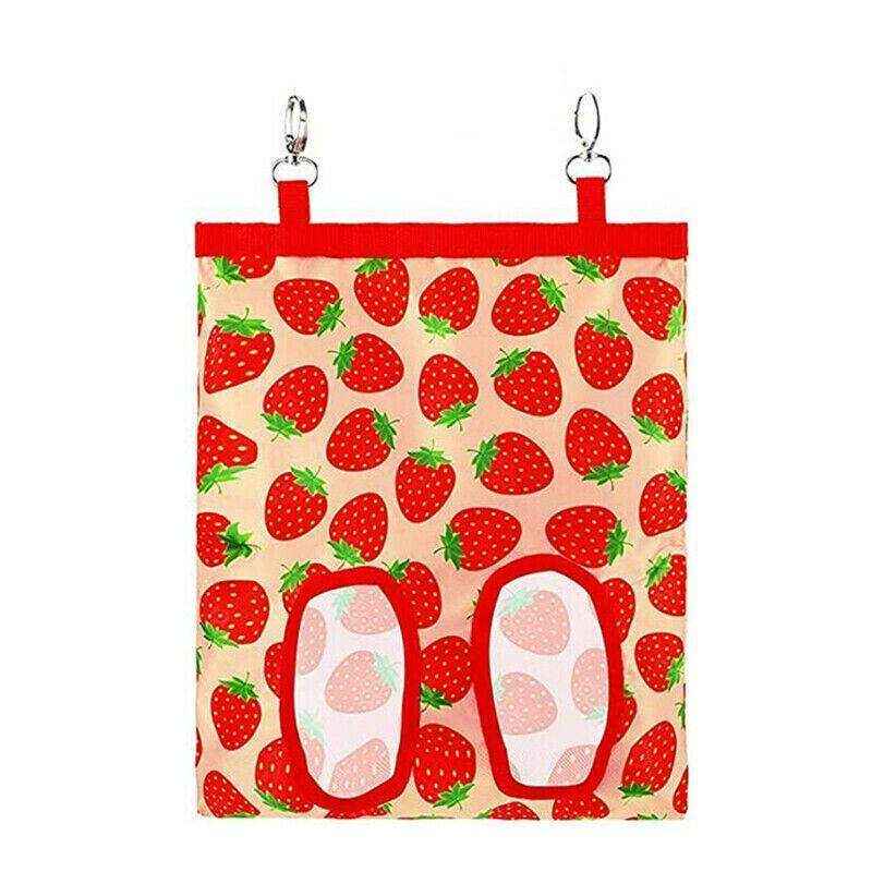 Hay Bag Guinea Pig Rabbit Feeding Bag Animal Hay Feeder Bag Hanging Feeder