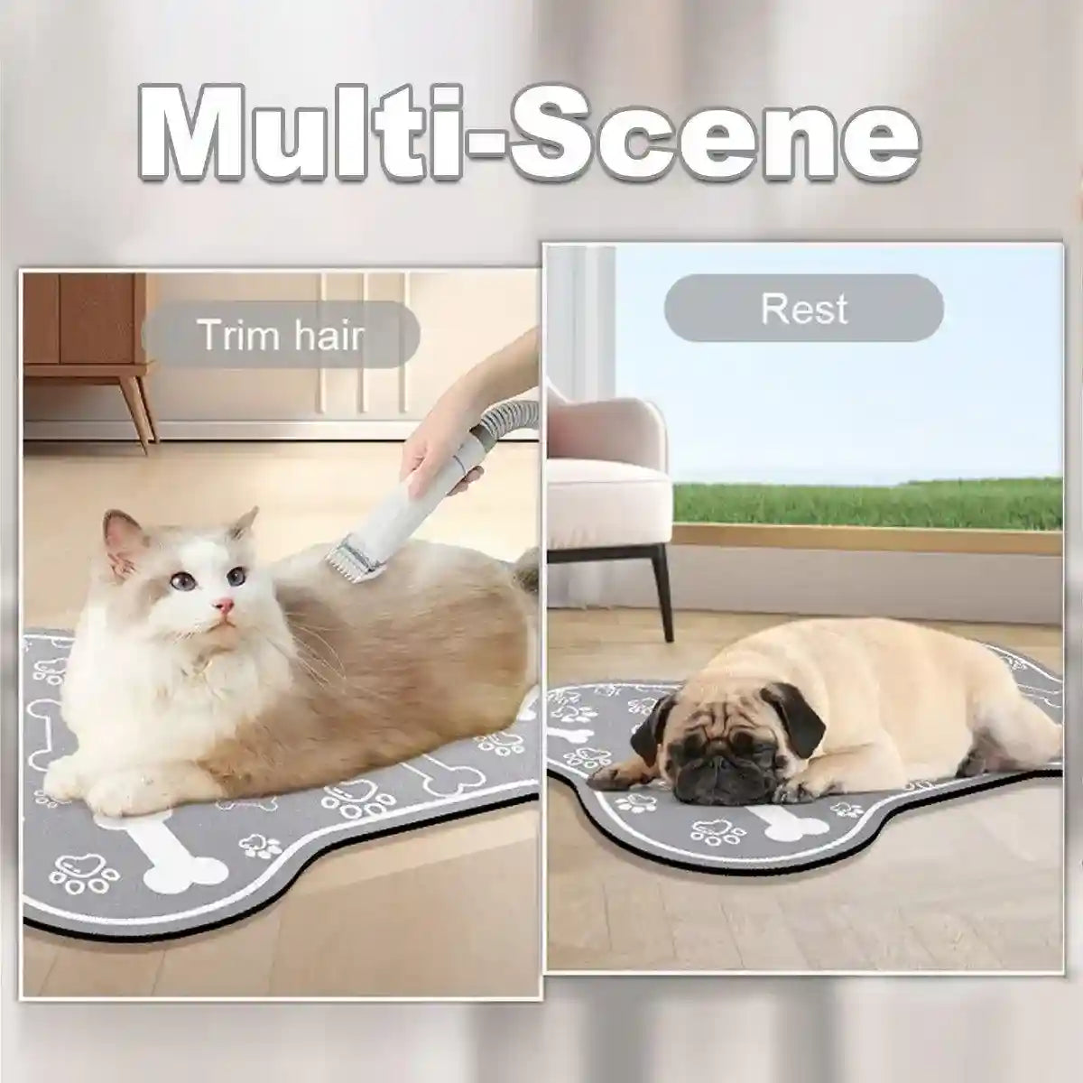 Non-slip Diatom Mud Pet Feeding Mat Absorbent & Dirt-Resistant Dog Placemat