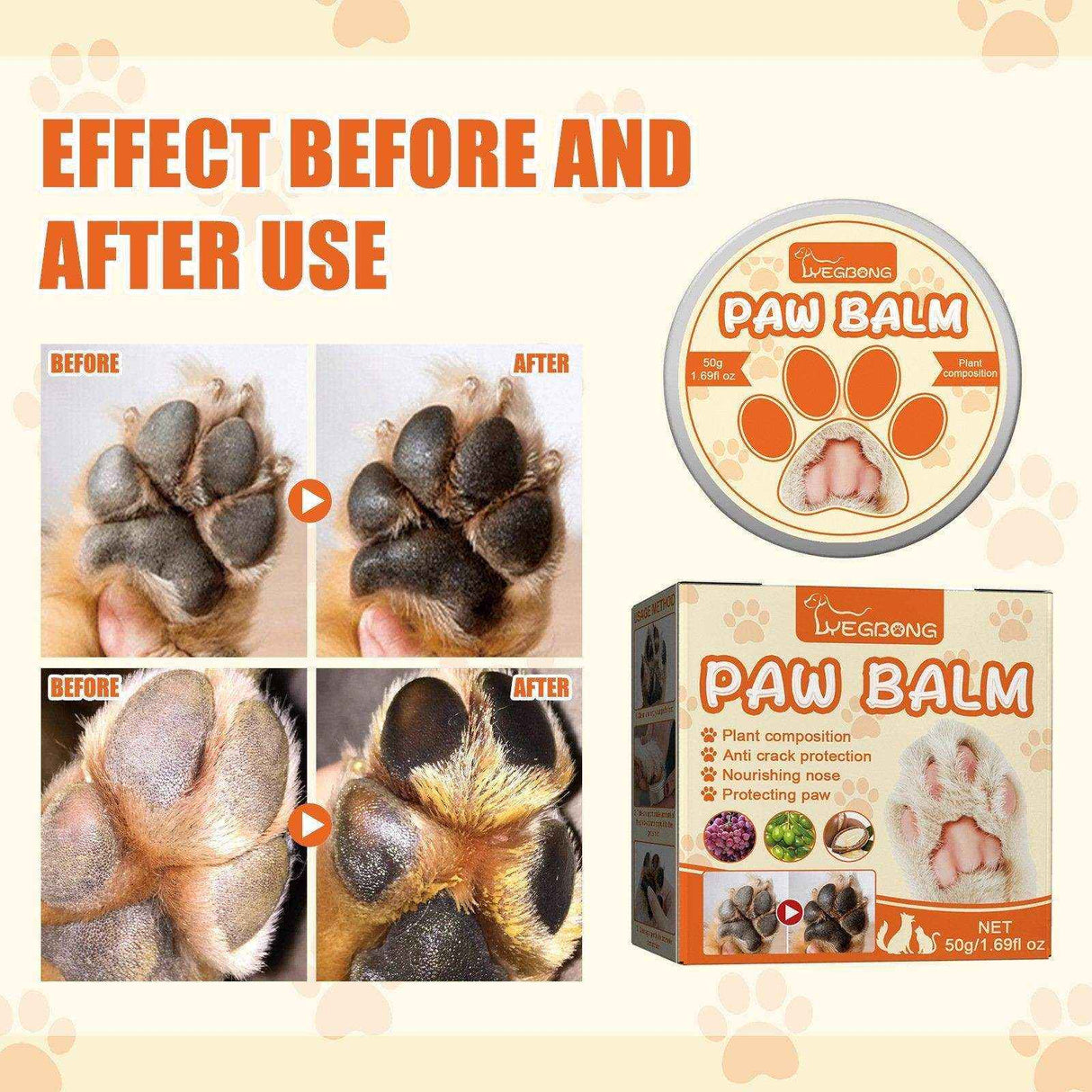 Pet Moisturizing Paw Paste