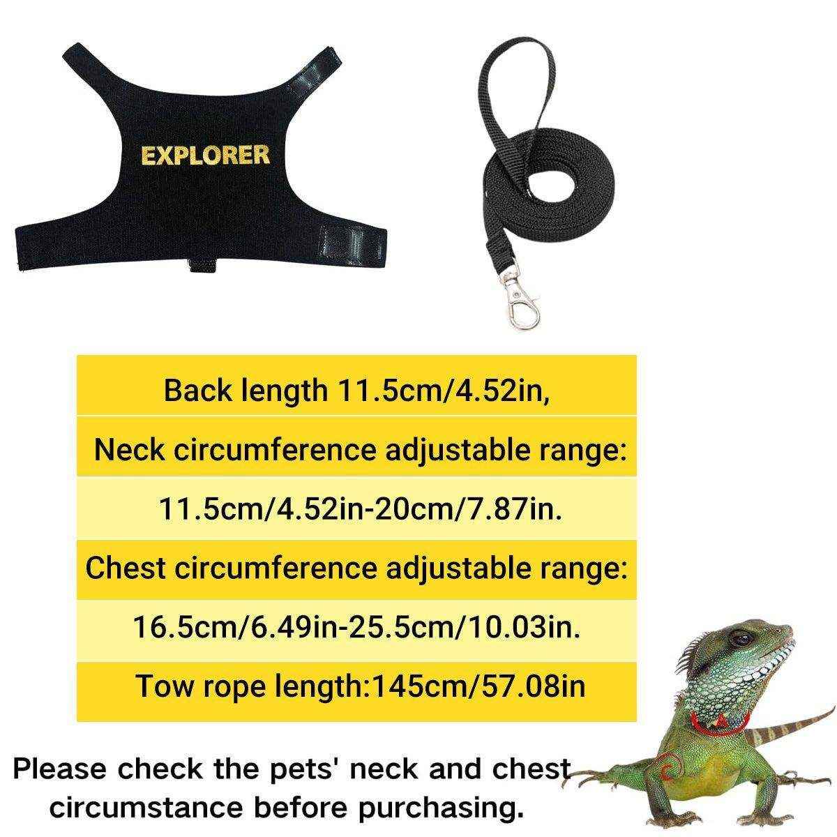 Lizard Leash Climbing Pet Out Chest Strap Chameleon Squirrel Leash