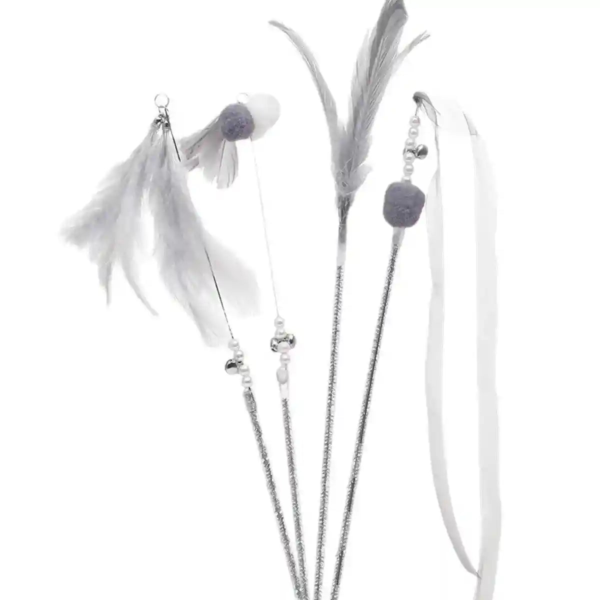 Pet Supplies Cat Toy Cat Tease Stick Self-playing Bell Fairy Stick