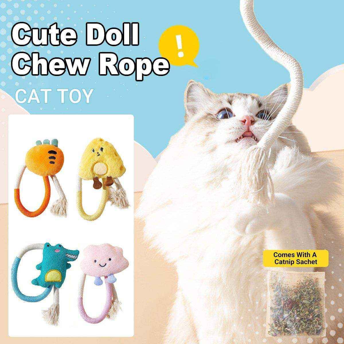 Cat Stick Doll Catnip Toy for Kittens Cat Chew Toy