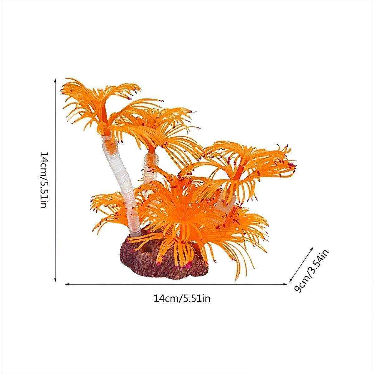 Soft Coral Fish Tank Scenery Decoration Vibrant Silk Aquarium Plants