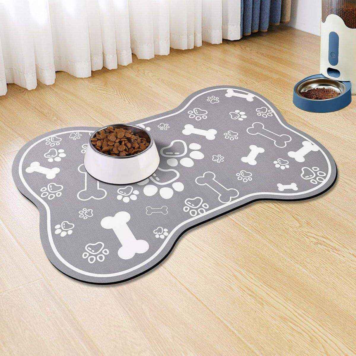 Non-slip Diatom Mud Pet Feeding Mat Absorbent & Dirt-Resistant Dog Placemat