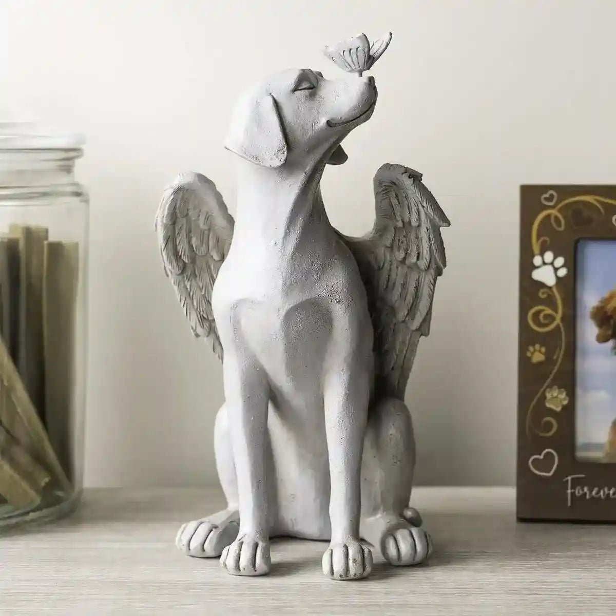 Creative Angel Dog Resin Ornaments Pet Souvenirs Angel Wings