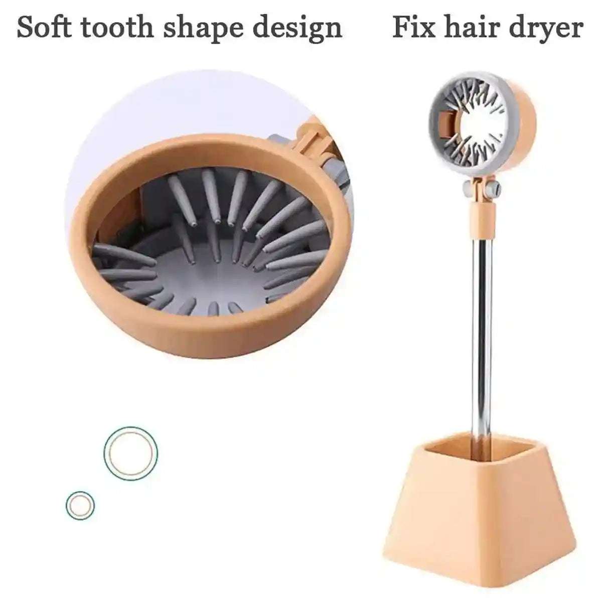 Pet Hair Dryer Holder Hands Free Dog Drying Rack Adjustable Grooming Bath Stand