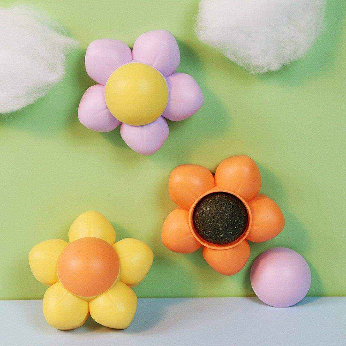 Catnip Ball Cat Toy Rotating Mint Ball Toy