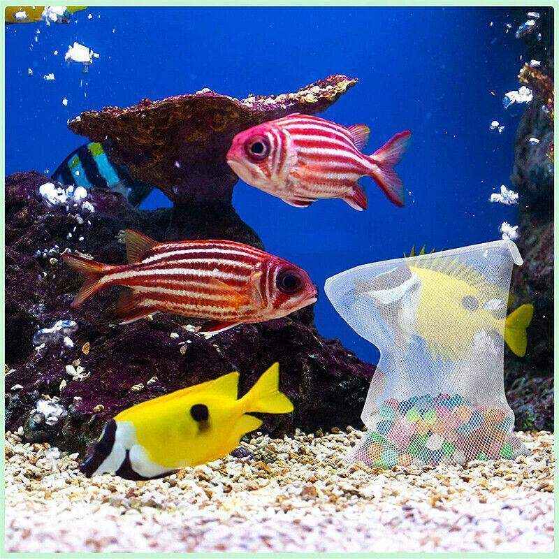 10Pcs Aquarium Fish Tank Nylon Mesh Net Bag