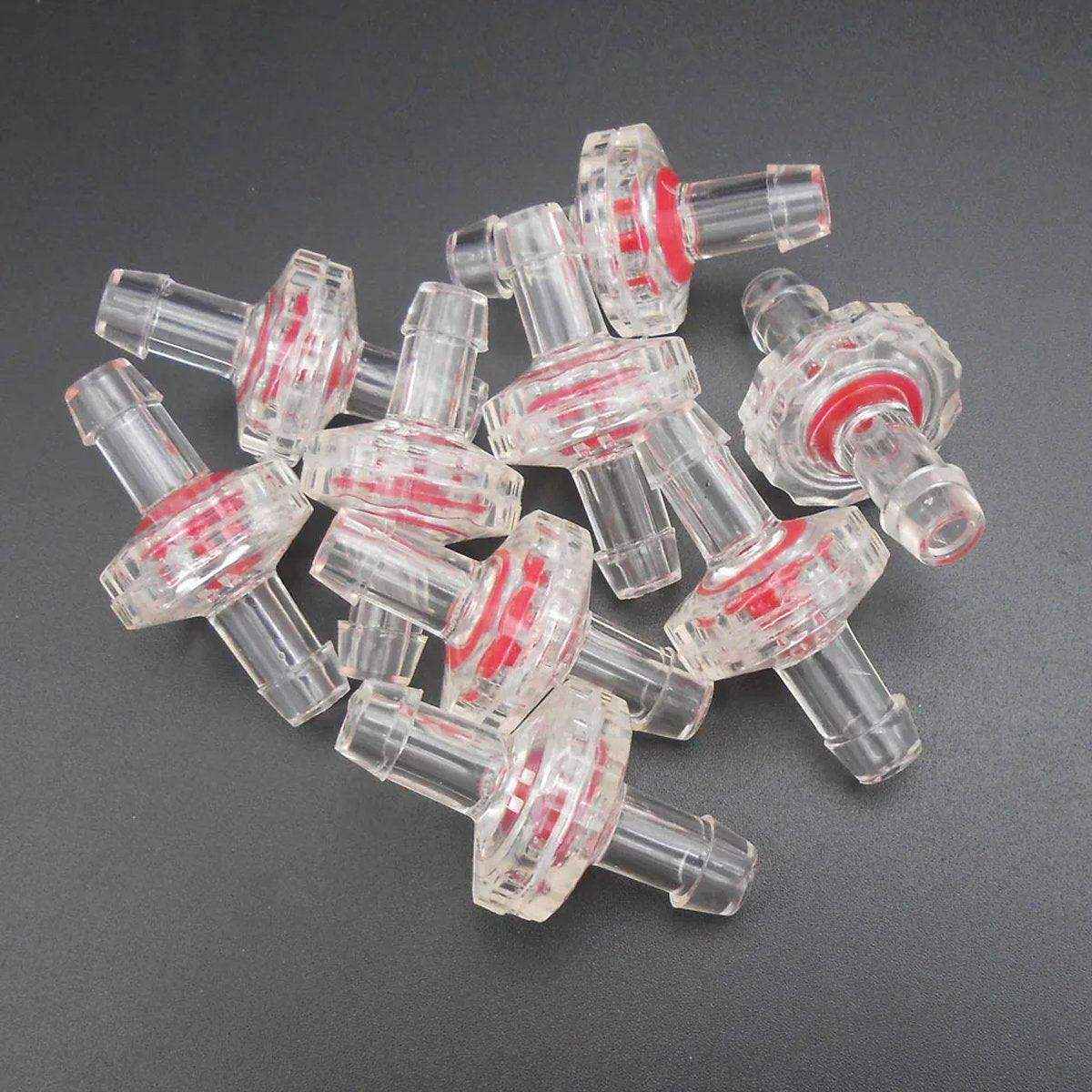 10pcs Plastic Check Valve Water Air Stop Valve for Aquarium Fish Tank Air Pump