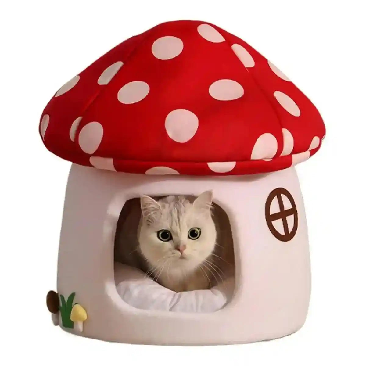 Mushroom Cat Kennel Cosy & Stylish Pet Bed for Cats and Small Animals