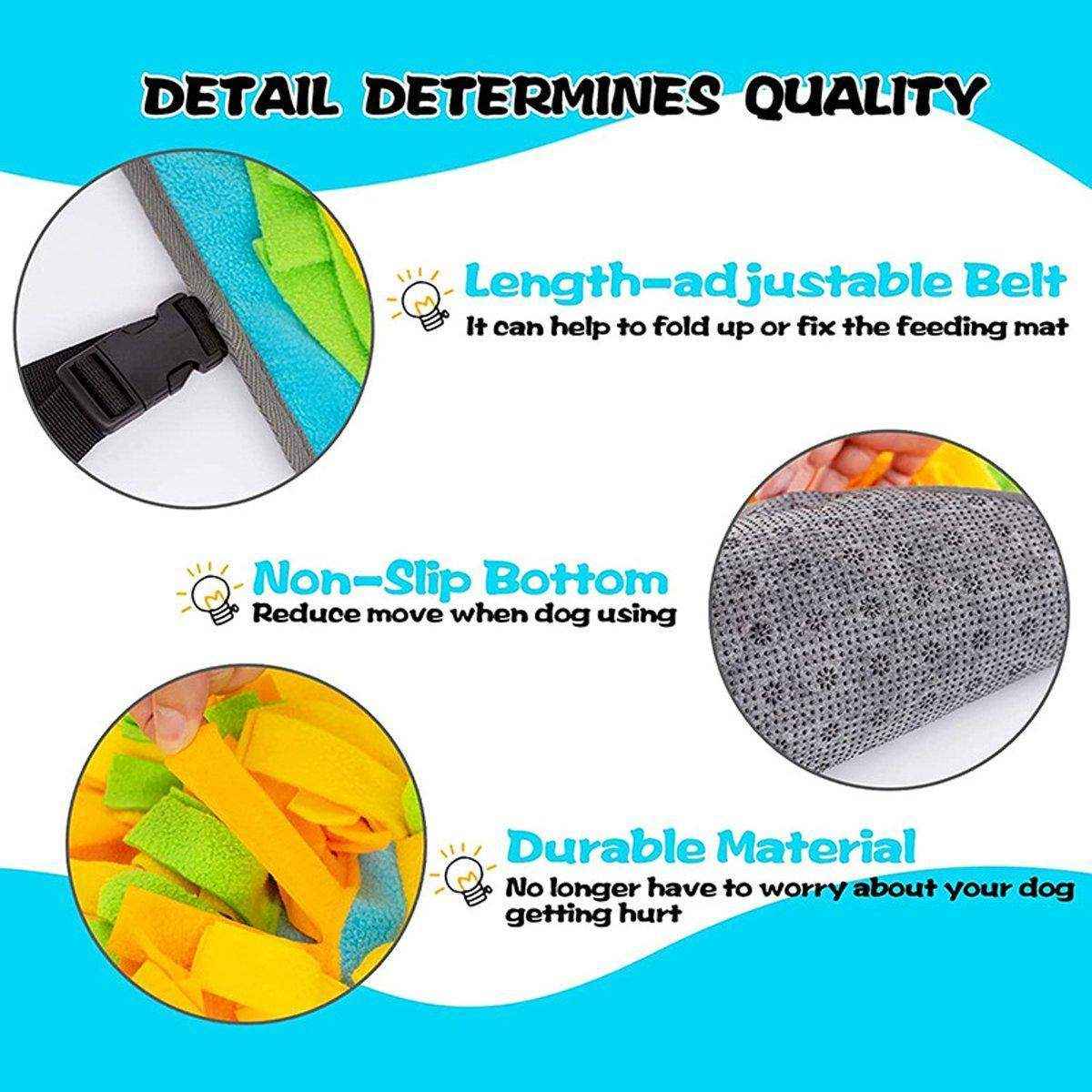 Interactive Pet Sniff Mat Dog Snuffle Toys for Slow Feeding and Mental Stimulation