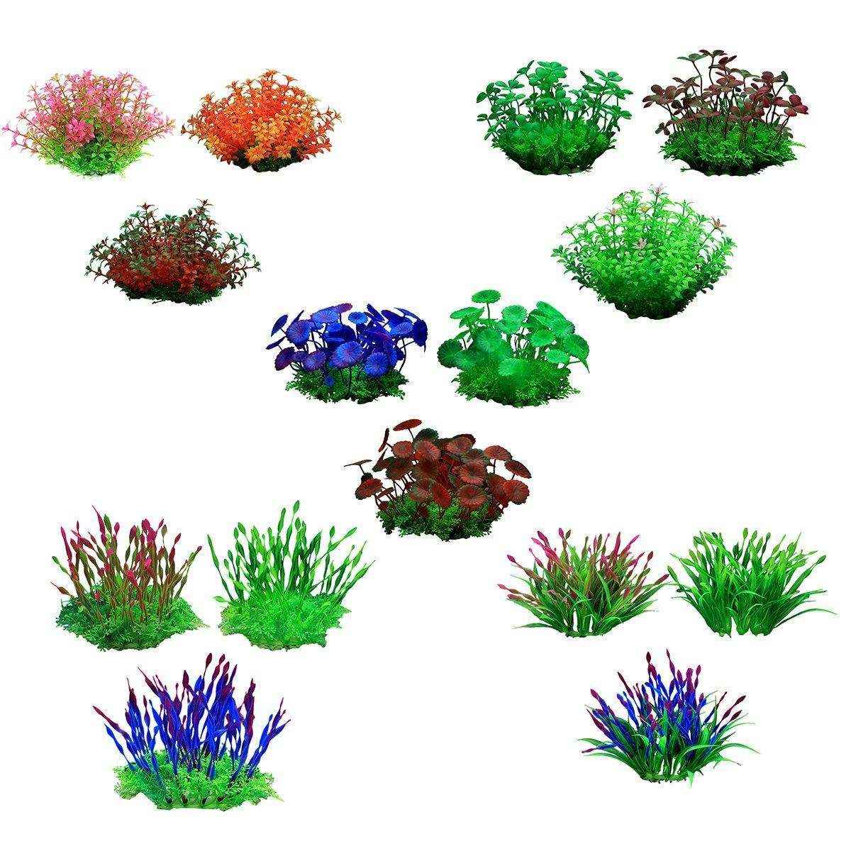 Artificial Aquarium Grass Vibrant Decorative Plants for Fish Tanks