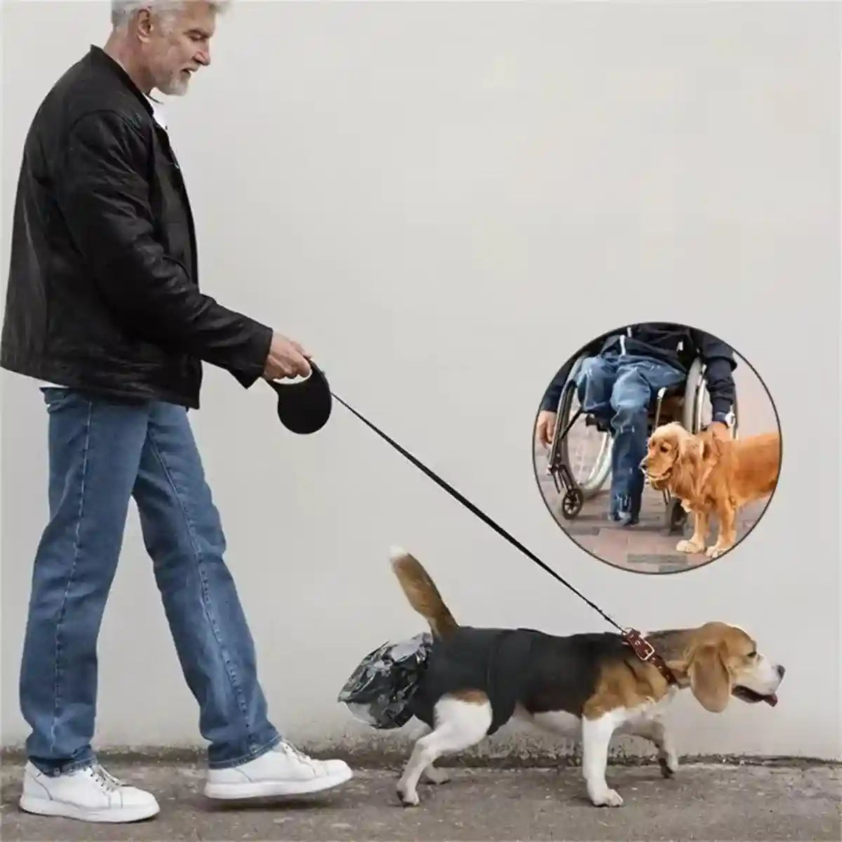 Dog Self-care Pants Pet Poop Collection Pants Pet Portable Dog Pants