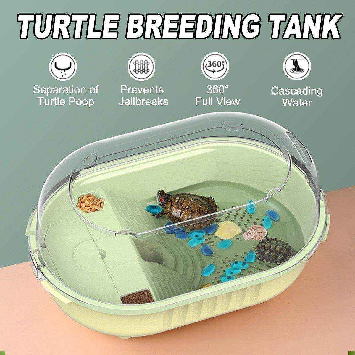 Special Tortoise Tank for Household Use Small Plastic Imitation Climbing Table with Sunstand