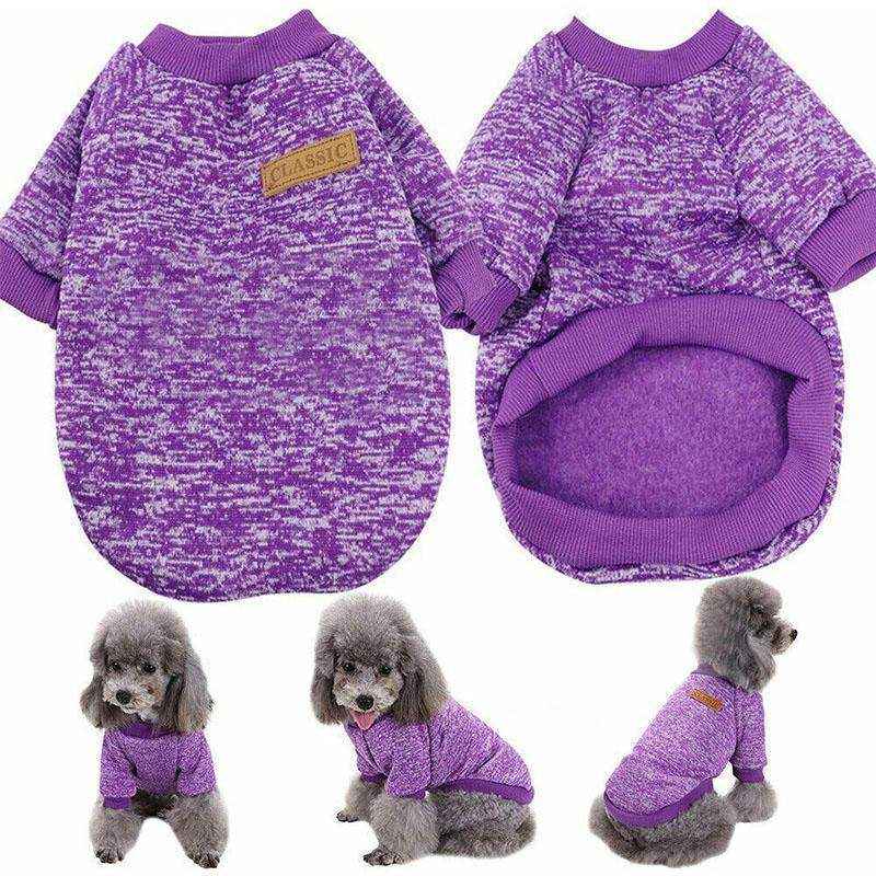Winter Comfort Dog Jumper with Knitted Design and Colour Options