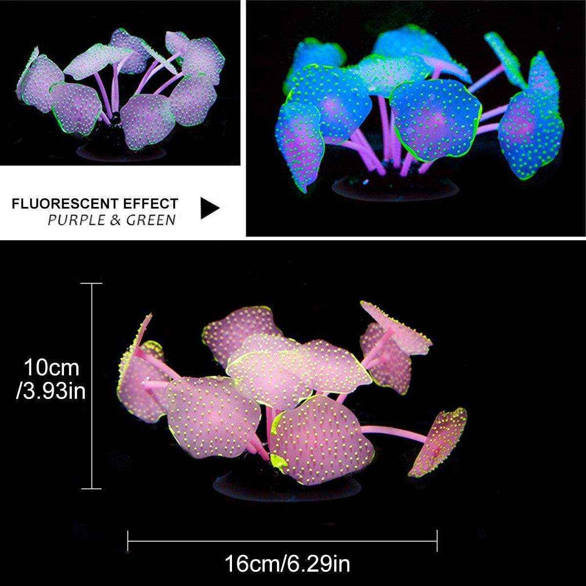 11 Leaf Silicone Artificial Fish Tank Aquarium Coral Plant Decoration Artificial Aquarium Plants