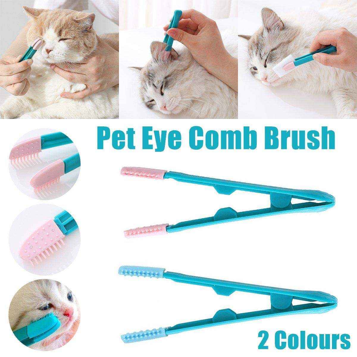 Tear Stain Remover Silicone Pet Eye Brush Grooming Tool for Cats Dogs Cleaning