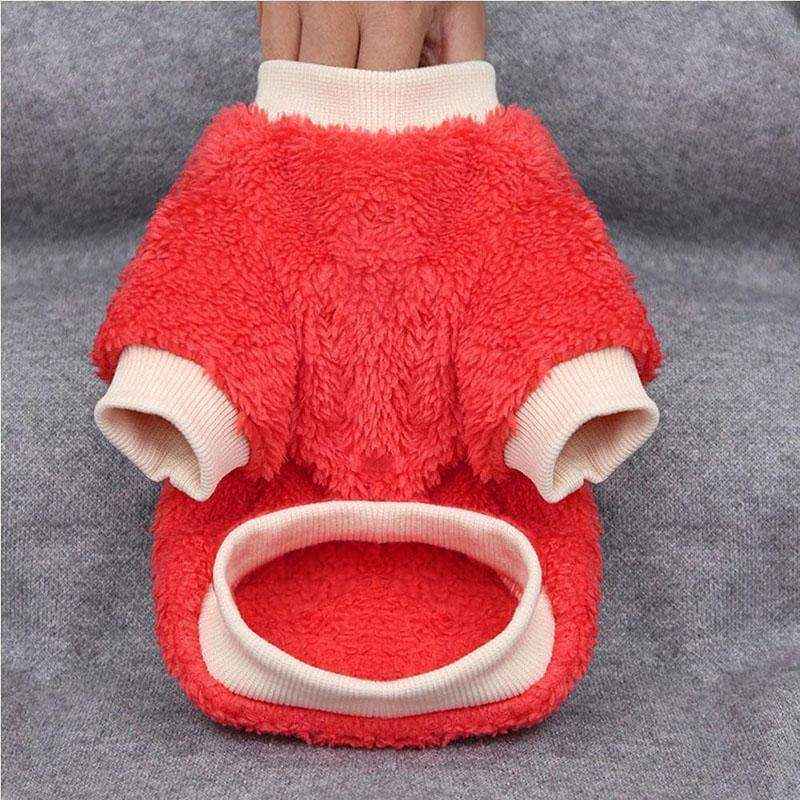 Fleece Dog Jumper for Small Pets Stylish Warmth for Winter