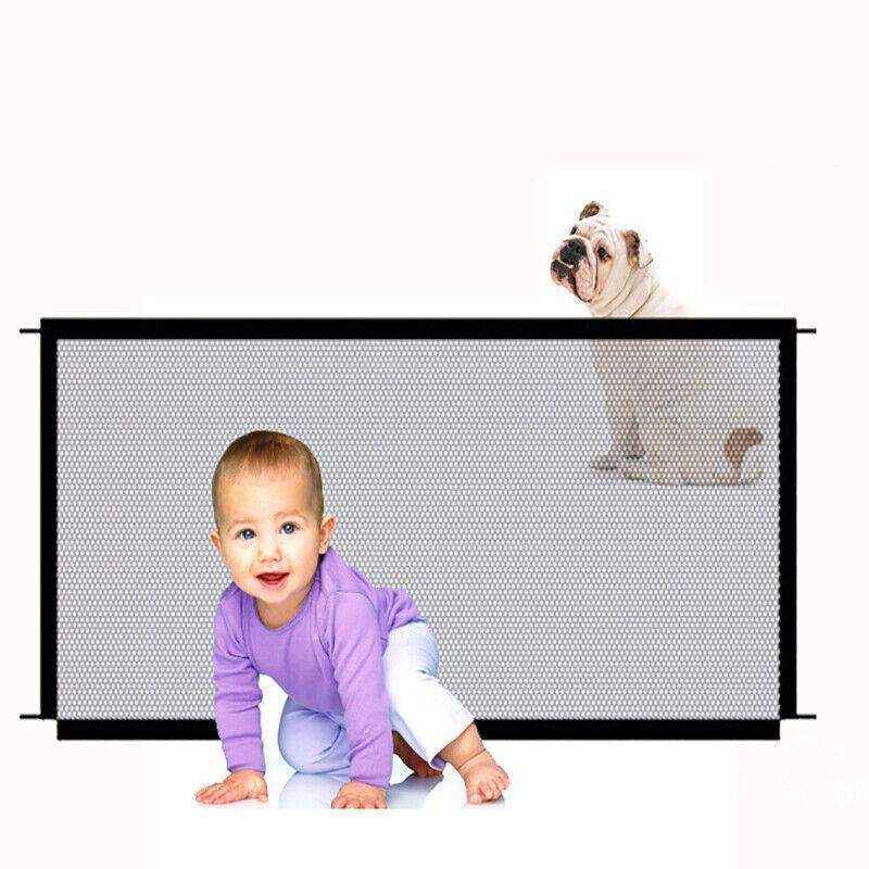 Dog Pet Gate Mesh Safe Fence Barrier Guard Stair Enclosure Baby Puppy Safety Net