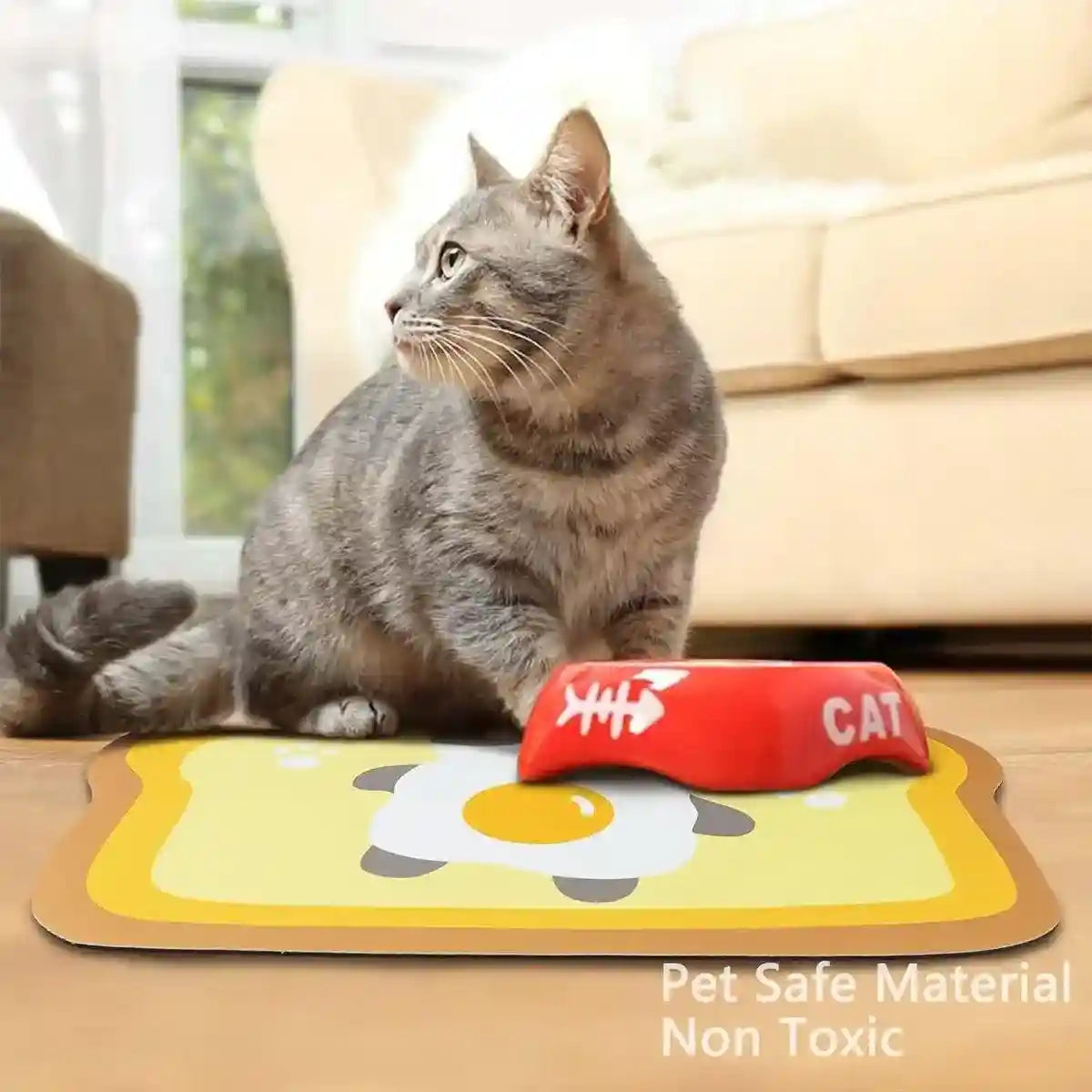 Pet Feeding Mat Non-Slip Waterproof Silicone Meal Mat for Pets
