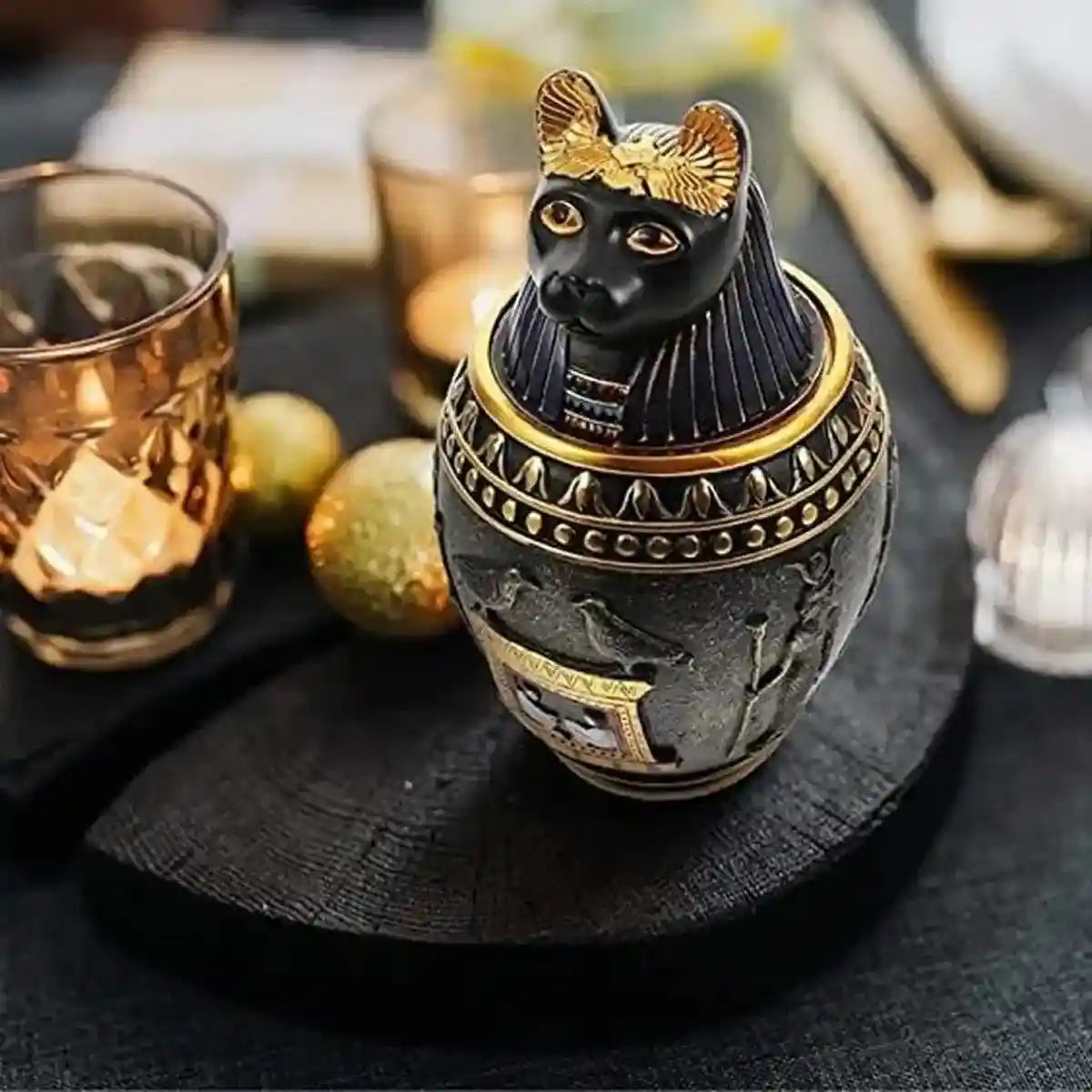 Pet Urn Storage Jar Decorative Ornament for Home Memorial Ashes Container