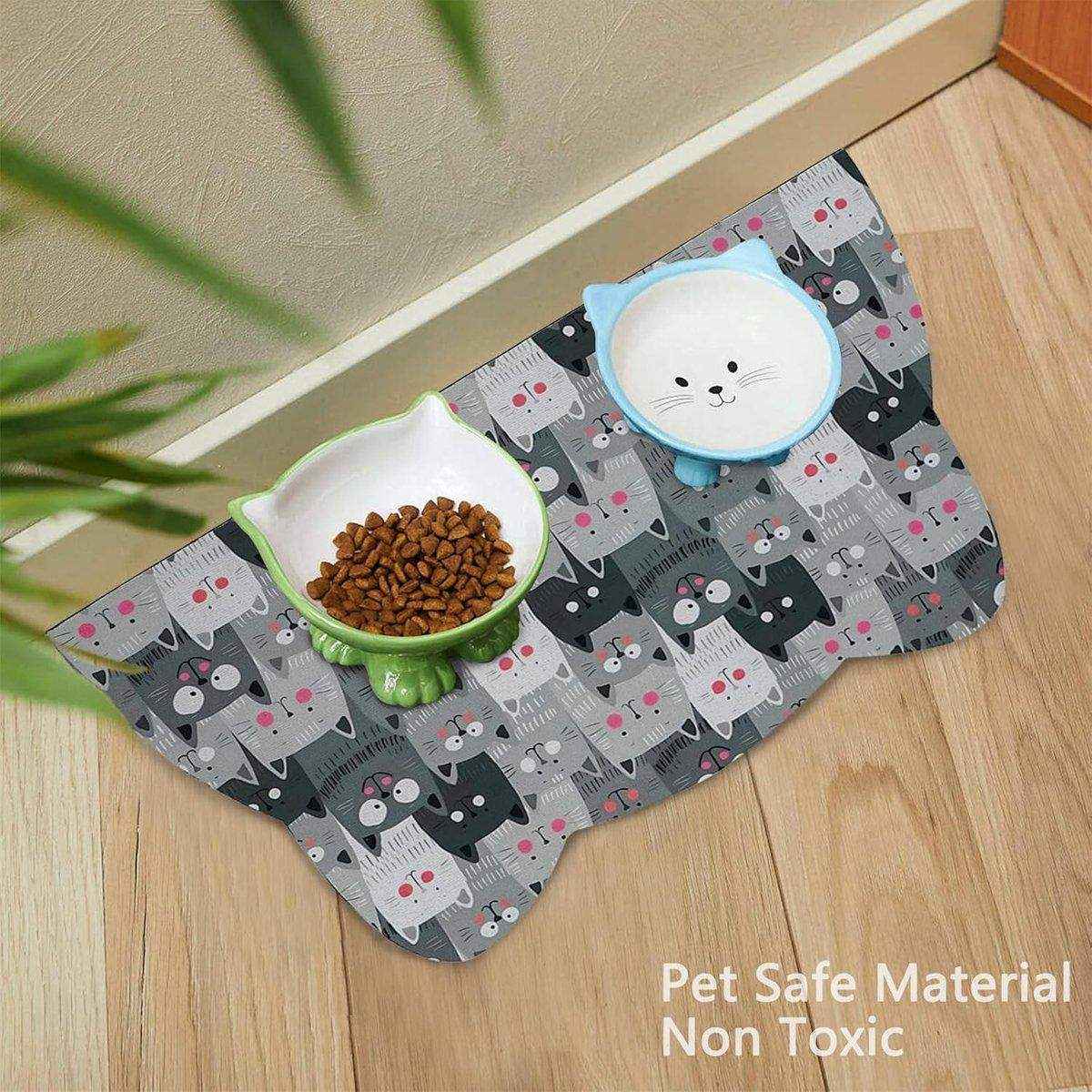 Pet Feeding Mat Non-Slip Waterproof Silicone Meal Mat for Pets