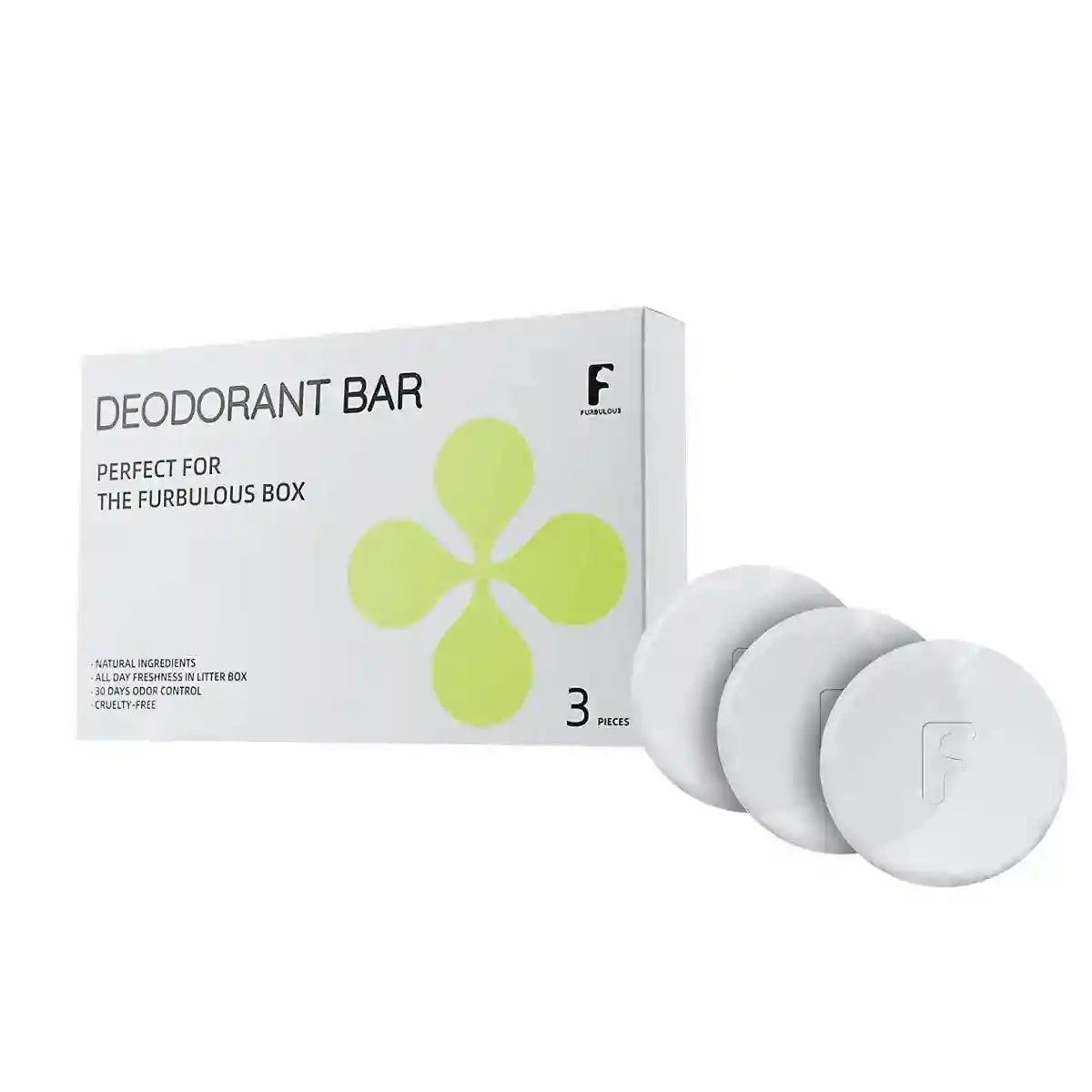 Furbulous 3 Piece Deodorant Bar Pet Odor Eliminator Natural and Long-Lasting Freshness