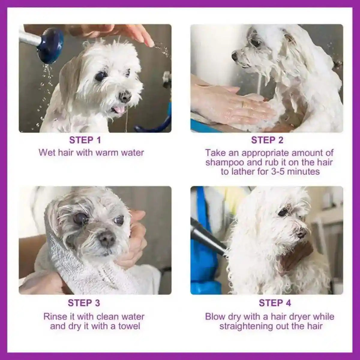 Natural Pet Shampoo for Dogs and Cats Gentle and Deodorizing Formula