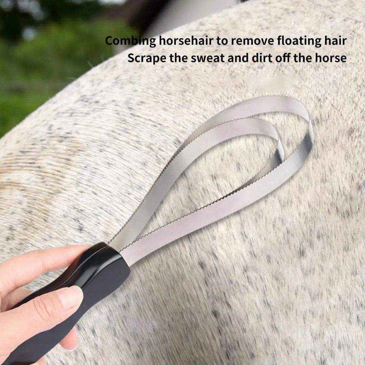 Effective Horse Shedding Blade for Grooming Loose Hair & Dirt Removal