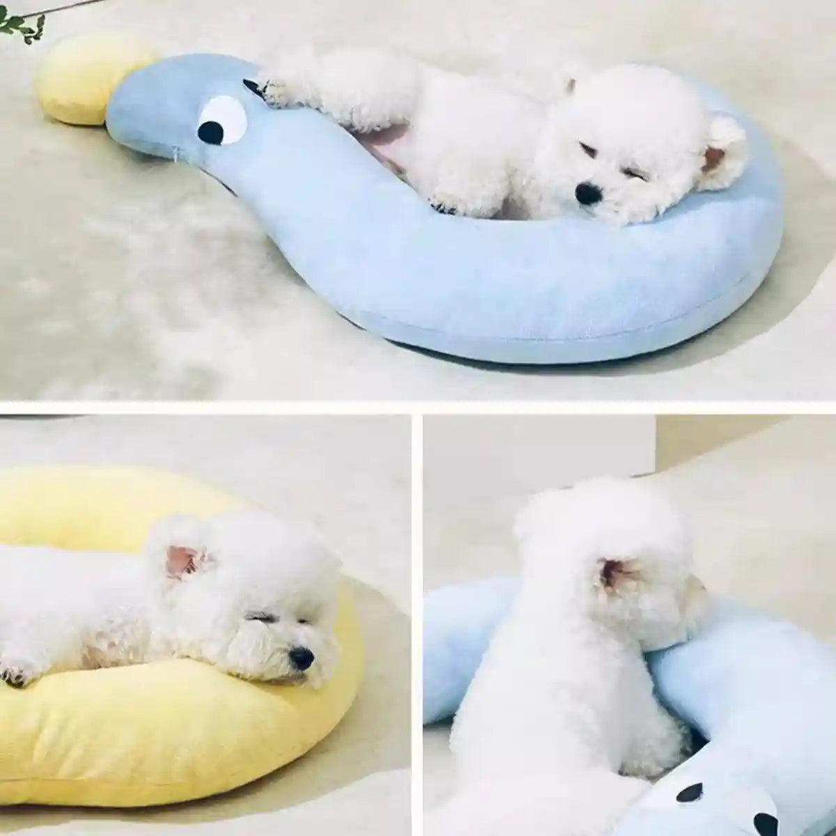 Pet Pillow Dog Cat Sleeping Moon Pillow Small Dog Plush Pillow