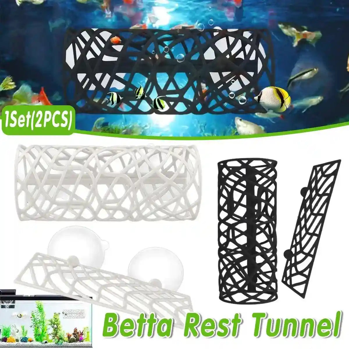 Silicone Fish Hiding Tunnel for Small Fish & Shrimp
