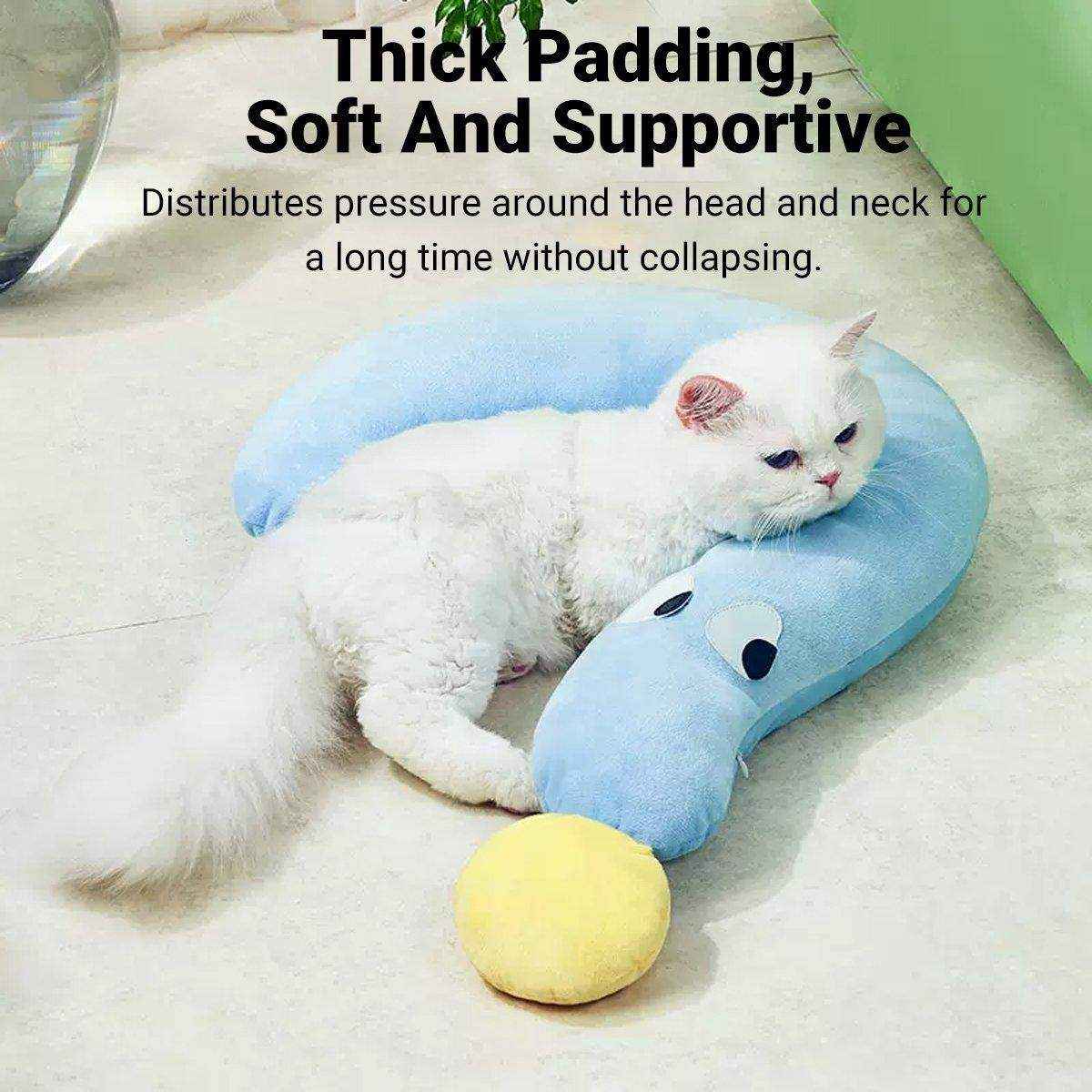 Pet Pillow Dog Cat Sleeping Moon Pillow Small Dog Plush Pillow