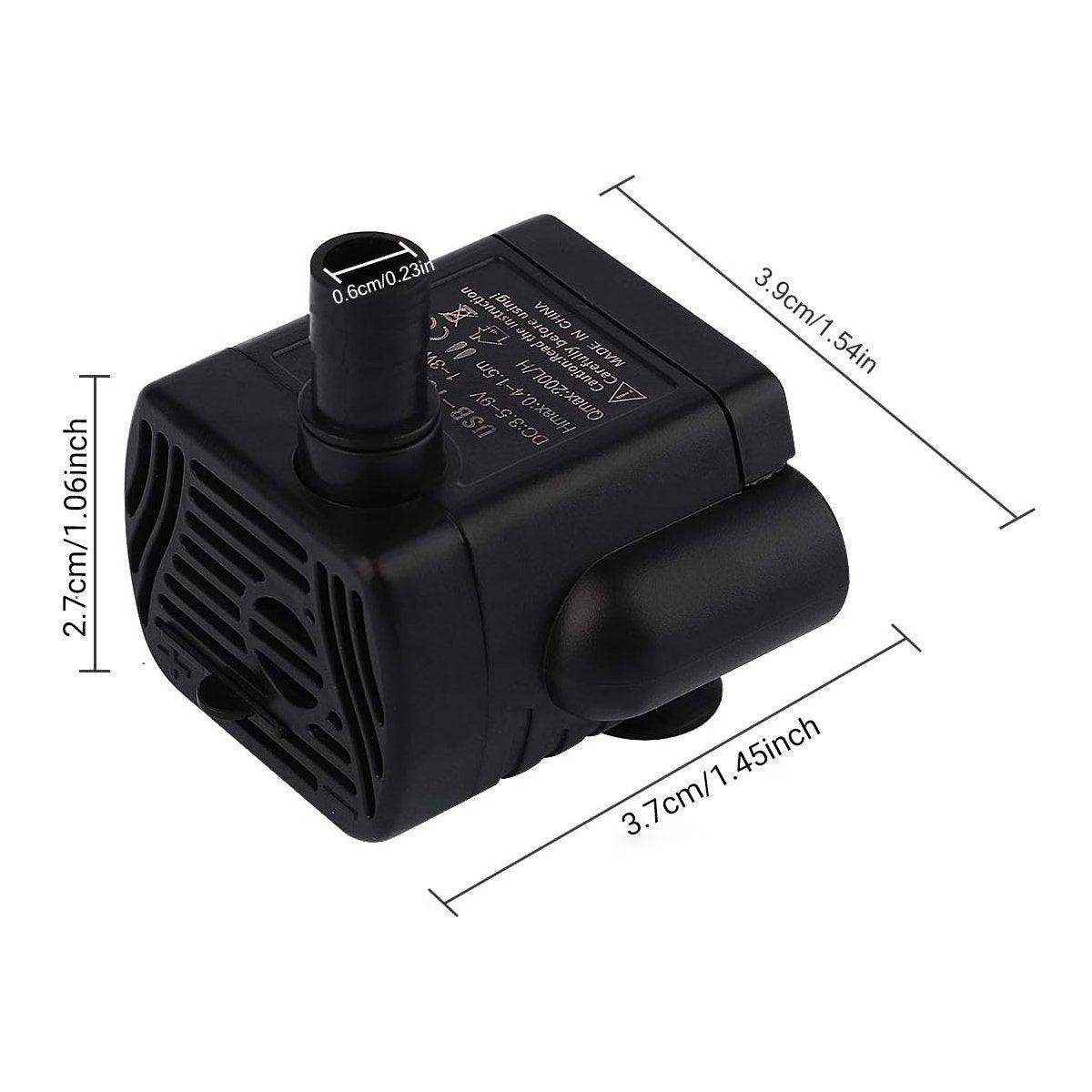 USB-1020 5V Small Water Pump for Fish Tank Aquarium Air Pump