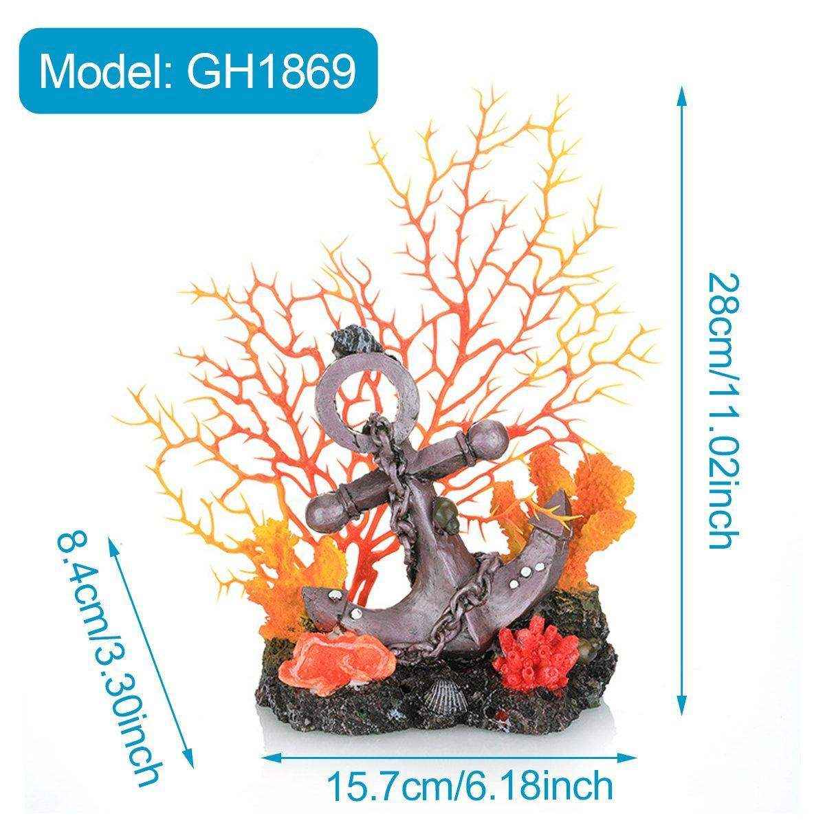 Vibrant Simulation Coral Landscaping Decorations for Aquariums