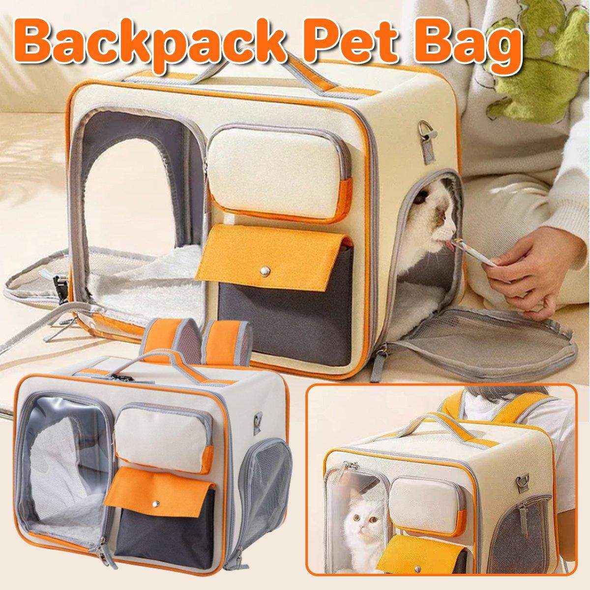 Large Canvas Pet Backpack Carrier