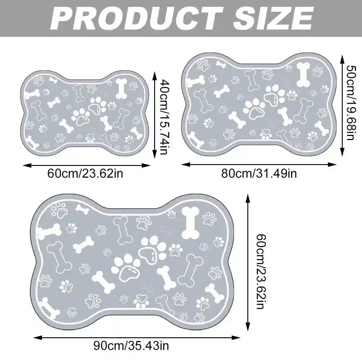 Non-slip Diatom Mud Pet Feeding Mat Absorbent & Dirt-Resistant Dog Placemat