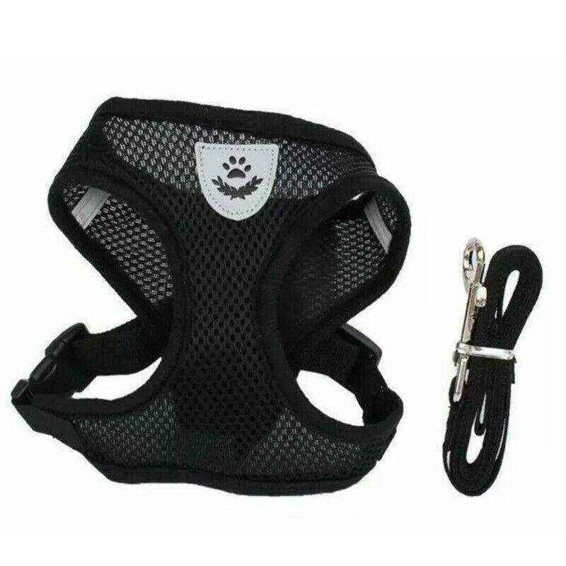 Adjustable Breathable Mesh Cat Harness Vest