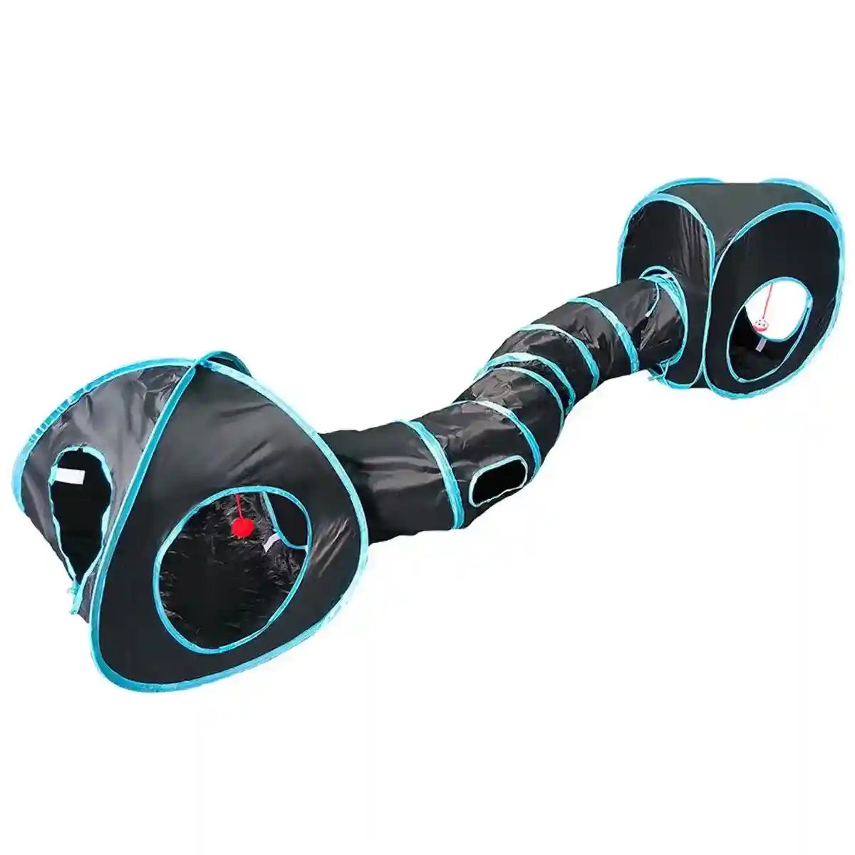 Versatile 3-in-1 Collapsible Cat Tunnel Interactive Play Space