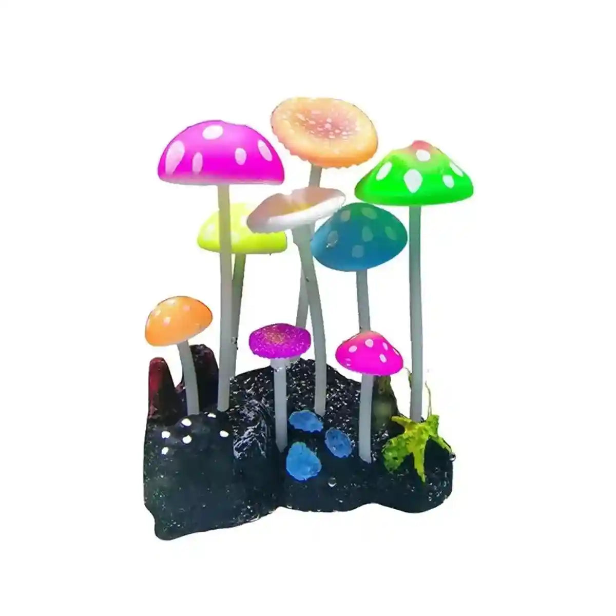 Simulation Jellyfish Aquarium Decor Fluorescent Mushrooms for Fish Tanks