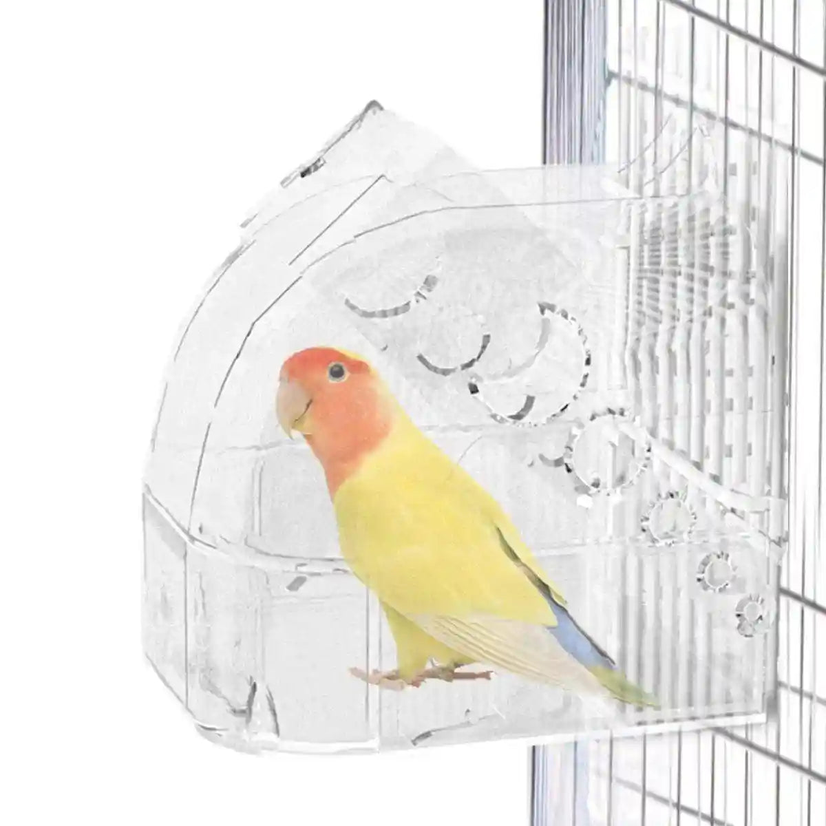 Parrot Bathers Large Bathroom Birdcage Supplies Multi-purpose Bath Room Sleeping Nest Feeding Box Tiger Skin Bird Bathtub